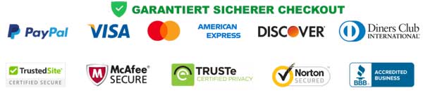 GARANTIERT SICHERER CHECKOUT