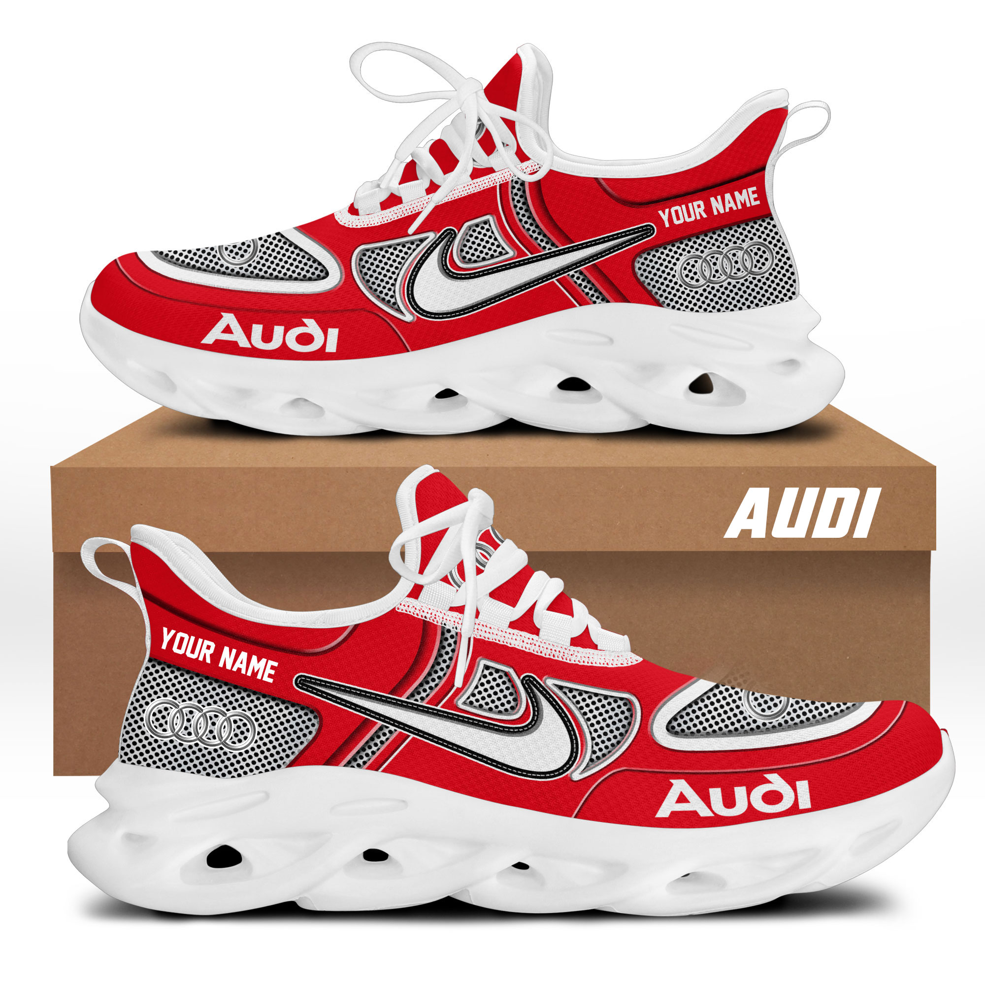 Audi Mesh-Sneaker mit Schnürung für Damen und Herren