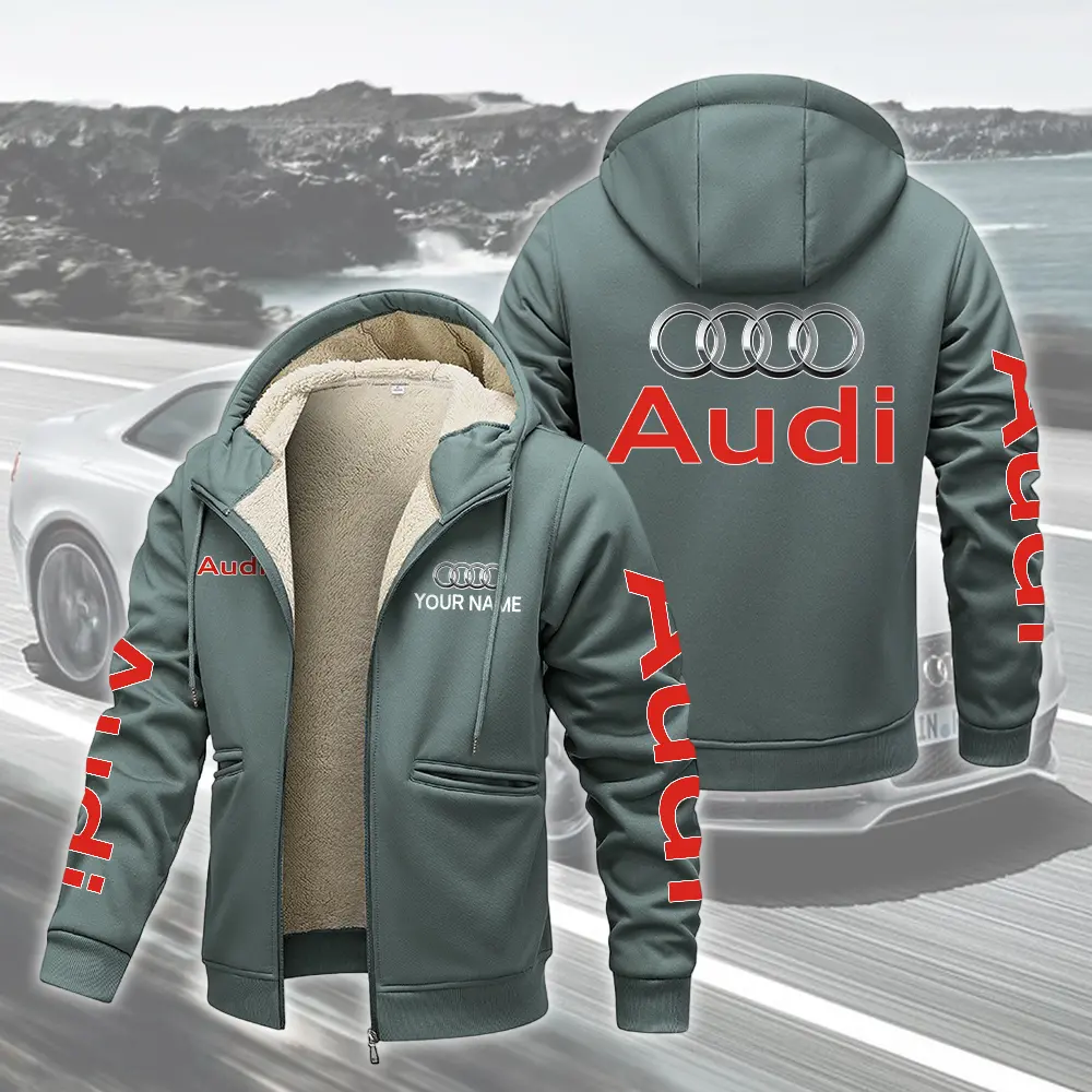 Audi Winter-Fleecejacke mit Knopfleiste